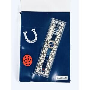 Swatch Watch LUCKY 7 skz116 1998 Collector Specials Club Access Swiss Made NOS